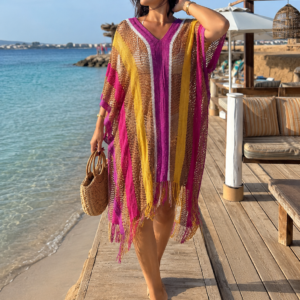 ROBE DE PLAGE BICOLORE