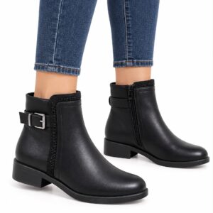 BOTINE A LACET ET A CEINTURE