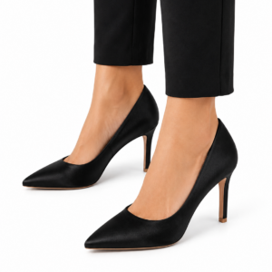 ESCARPIN TALON SATINEE