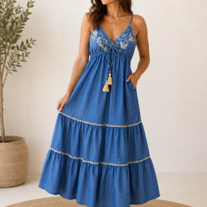 ROBE JEAN BRETELLE