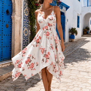 ROBE BRETELLE IMPRIMEE FLORAL