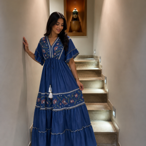 ROBE JEAN IMPRIMEE DEMI MANCHE