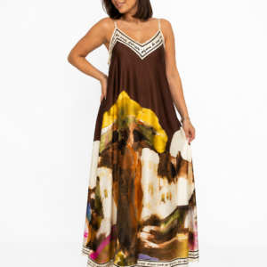 ROBE BRETELLE IMPRIMEE