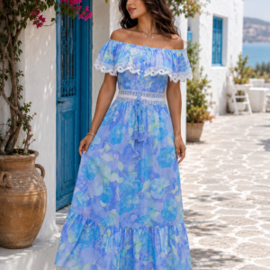 ROBE IMPRIMEE COL BATEAUX